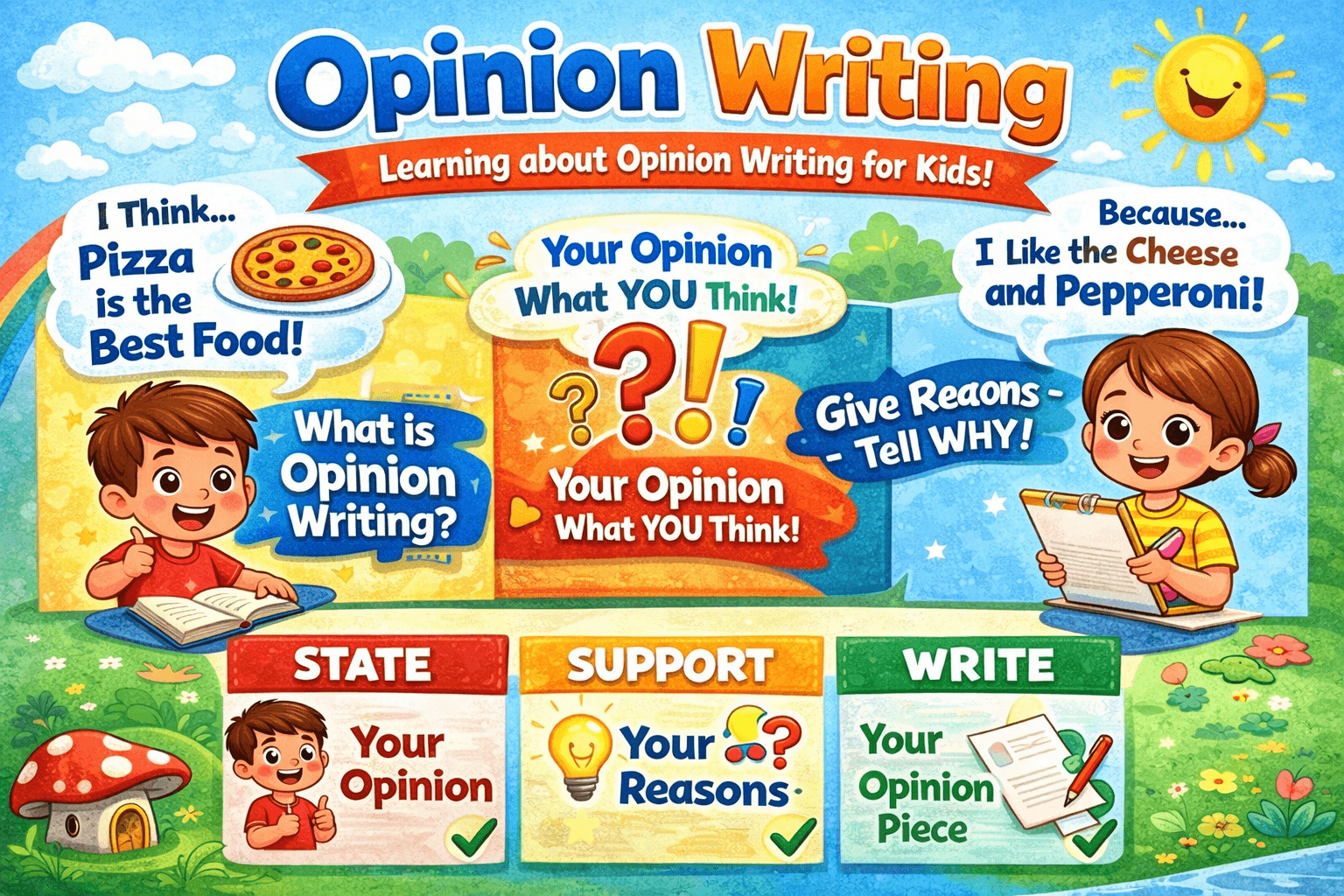 Opinion Writing for Kids: Share What You Think!